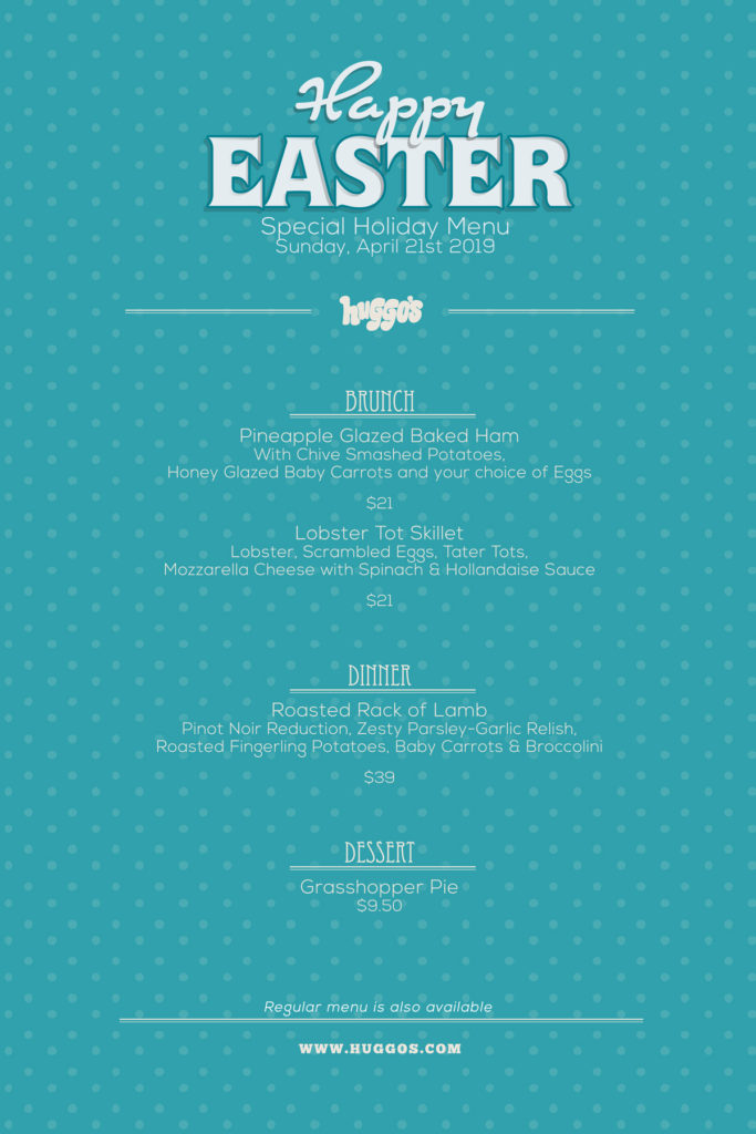 2019 Easter Menu Poster 24x36 V2